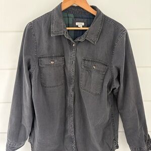 L.L. Bean Charcoal Button Down Shirt